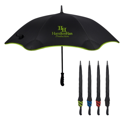 46in Arc Scalloped Auto Open Umbrella